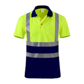 Shirts for Men High Visibility Reflective T-Shirt Long Sleeves Safety Shirt Hi Vis Workwear Shirt Work Shirts Polo